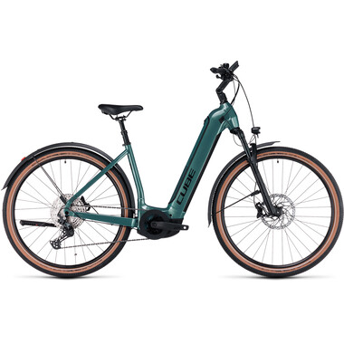Bicicletta Ibrida Elettrica CUBE NURIDE HYBRID SLX 750 ALLROAD WAVE Verde 2023 0